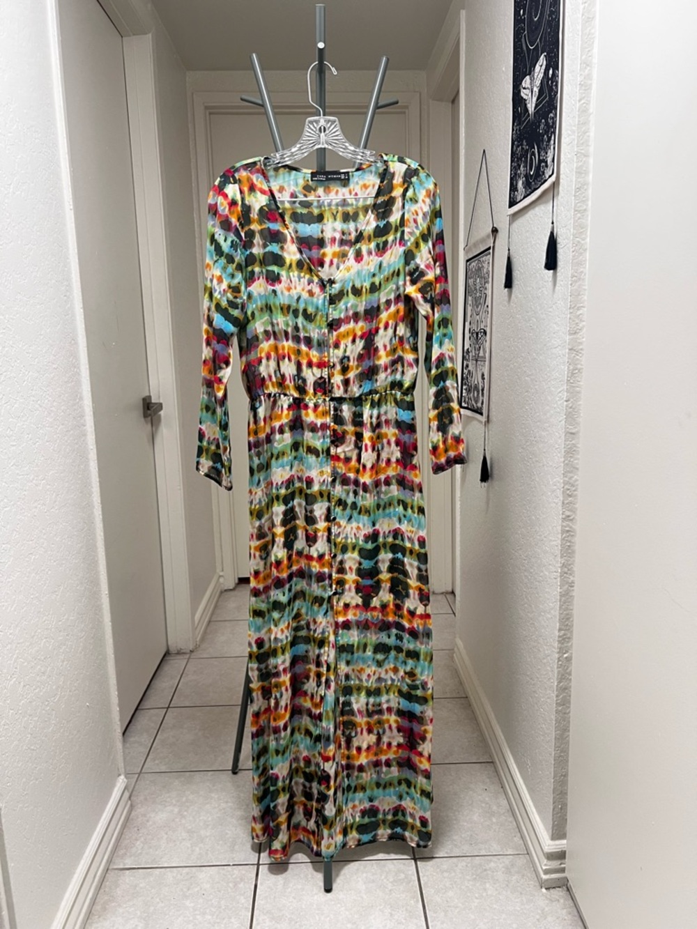 Zara Multicolor Tie-Dye Maxi dress - Picture 2 of 5